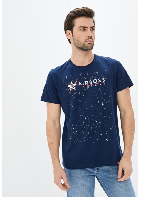 Футболка NASA Logo Space Синій