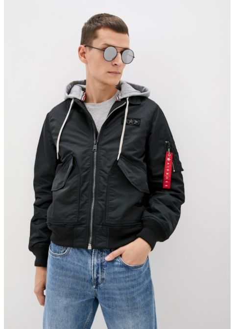 Куртка-бомбер CWU Pilot Hooded Jacket Чорний