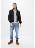 Куртка-бомбер CWU Pilot Hooded Jacket Чорний